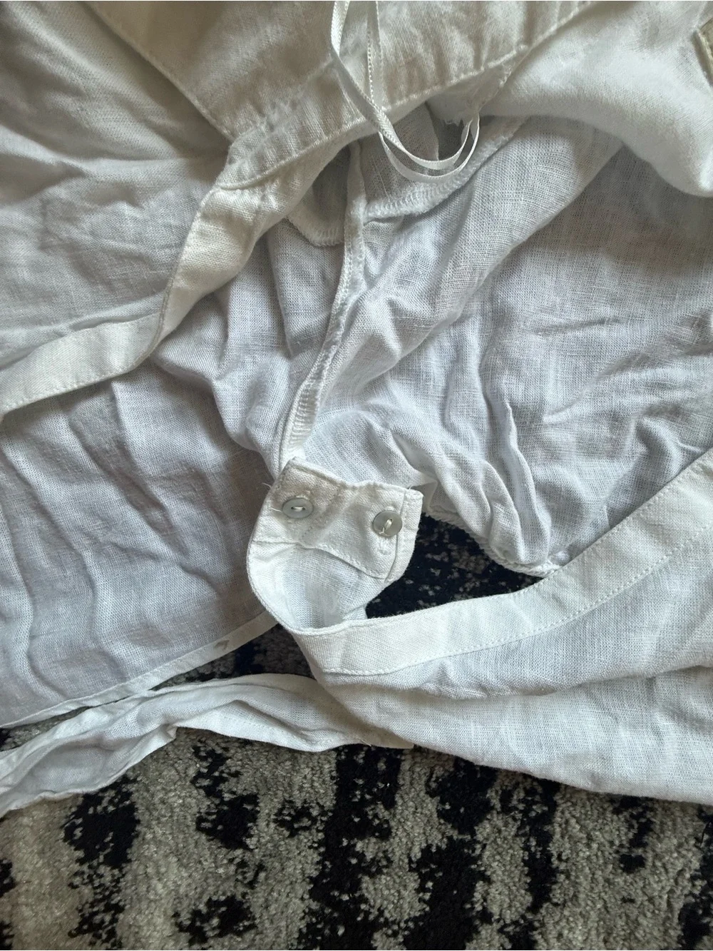 NWOT Rachel Zoe White Linen Blend Shorts Set Size Medium